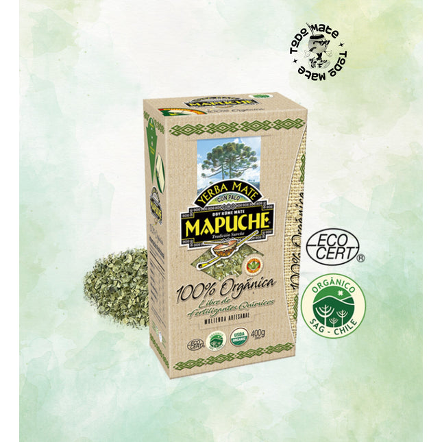 YERBA MATE MAPUCHE 100% ORGÁNICA CON PALO