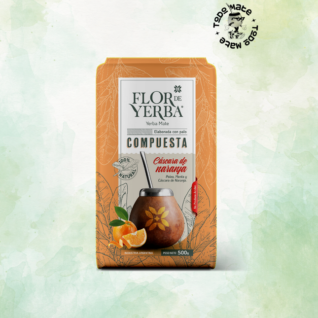 FLOR DE YERBA -CÁSCARAS DE NARANJA