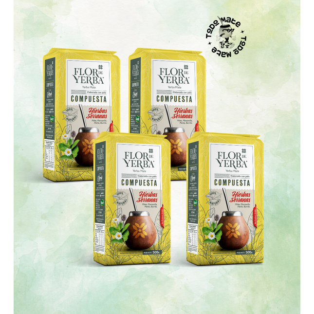 Pack x 4 Flor de Yerba Hierbas Serranas