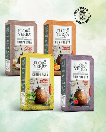 Pack Flor de Yerba Dulce y Frutal x4 (500 g c/u) - vista principal