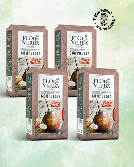 Pack Flor de Yerba Coco y Vainilla x4 (500 g c/u) - vista principal