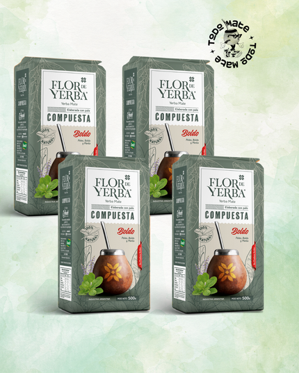 Pack Flor de Yerba Boldo x4 (500 g c/u) - vista principal