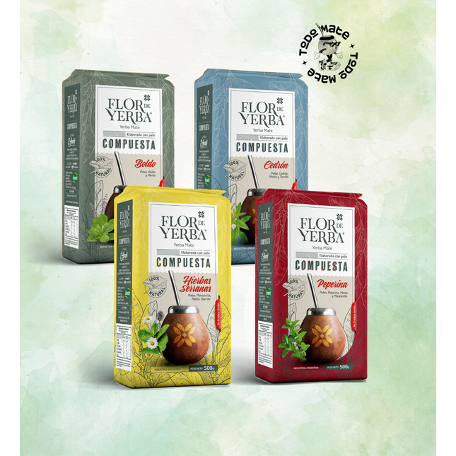Pack Flor de Yerba Mix Herbal x4 (500 g c/u) - vista principal