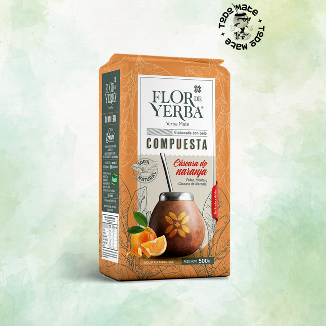 FLOR DE YERBA -CÁSCARAS DE NARANJA