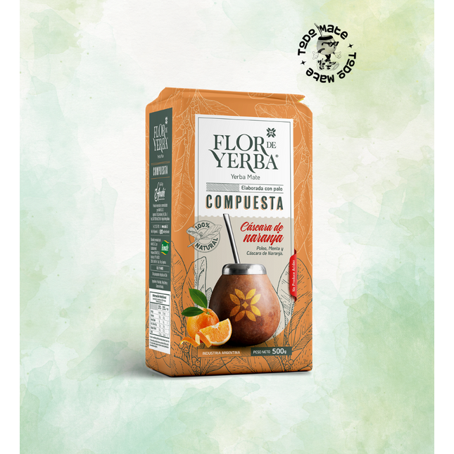 FLOR DE YERBA -CÁSCARAS DE NARANJA