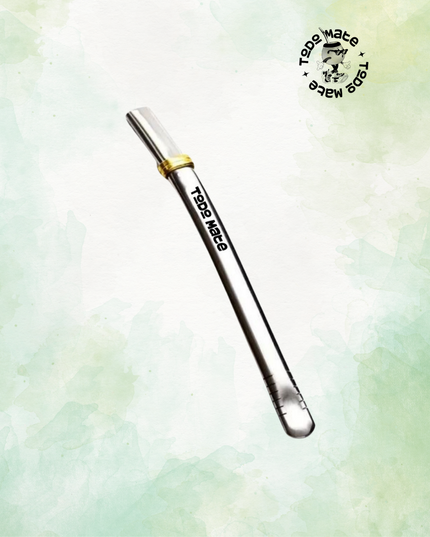 Bombilla de Acero Inoxidable Plana 16,5 cm
